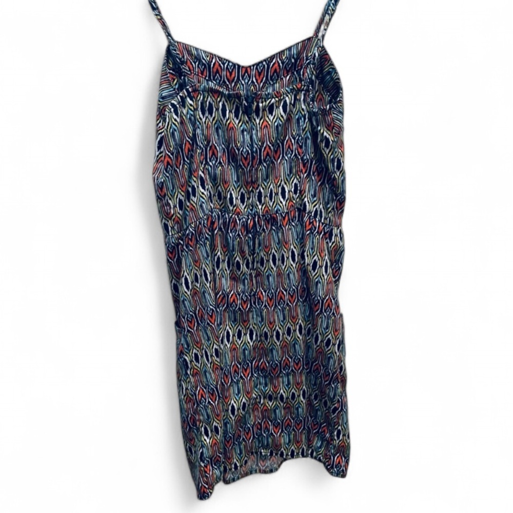 Mid-2000's Colorful Geometric Print Dress